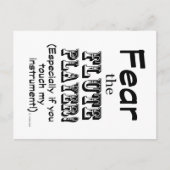 Vrees de Speler van de Vloeiing Briefkaart (Voorkant)