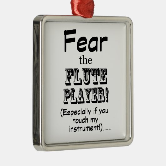 Vrees de Speler van de Vloeiing Metalen Ornament (Rechts)