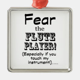 Vrees de Speler van de Vloeiing Metalen Ornament