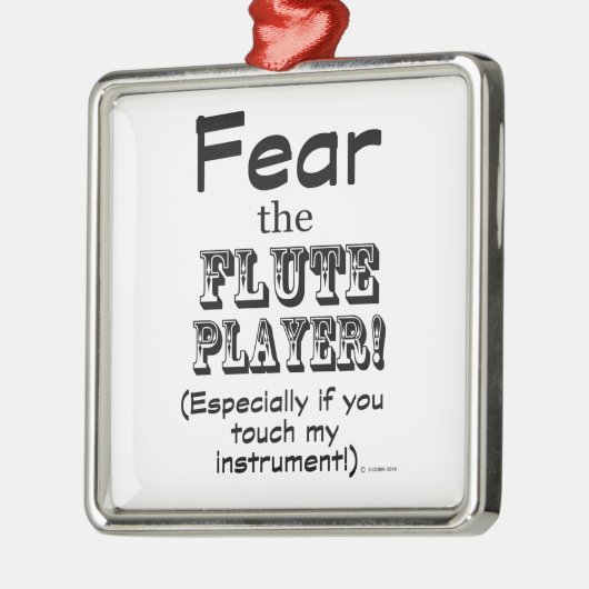 Vrees de Speler van de Vloeiing Metalen Ornament (Links)