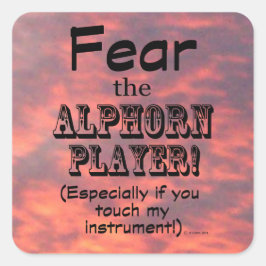 Vrees de Sticker van het Vierkant van de Speler va