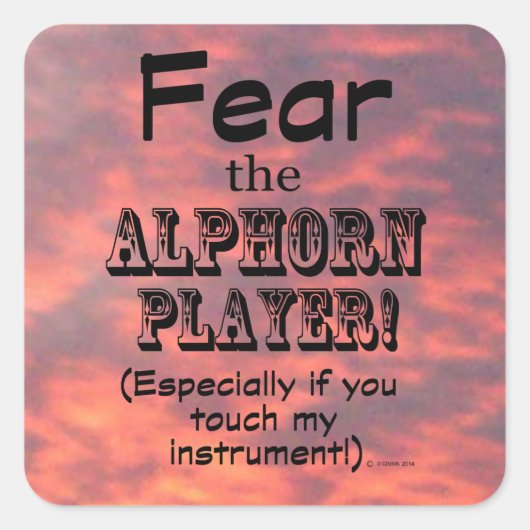 Vrees de Sticker van het Vierkant van de Speler va (Voorkant)