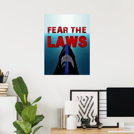 Vrees de WETGEVING Poster (Thuiskantoor)