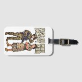 Vrees Geen Man Behalve Mama Militaire 01 Bagagelabel (Voorkant (horizontaal))
