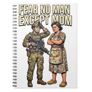 Vrees Geen Man Behalve Mama Militaire 01 Notitieboek
