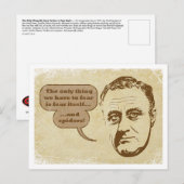 Vrees & het Briefkaart van Spinnen (Voorkant / Achterkant)