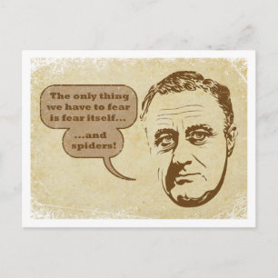 Vrees & het Briefkaart van Spinnen
