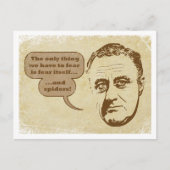 Vrees & het Briefkaart van Spinnen (Voorkant)