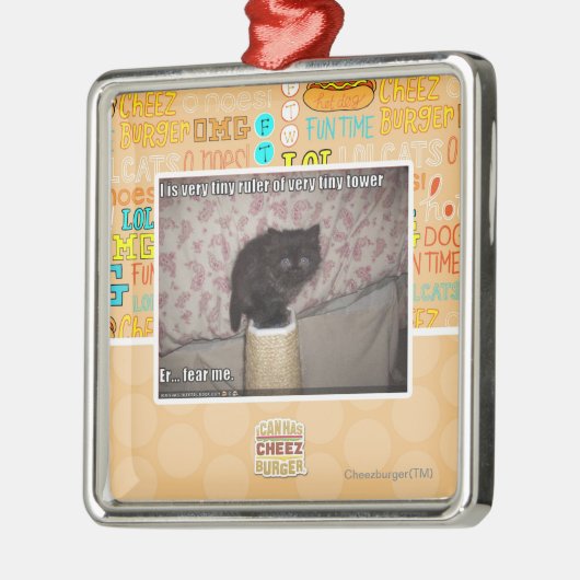 Vrees me metalen ornament (Links)