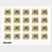Vrees me vierkante sticker (Vel)