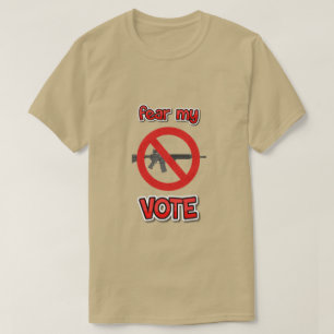 vrees mijn stem t-shirt