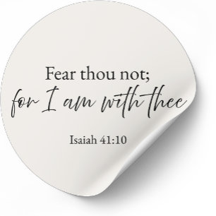 Vrees niet christelijke sticker – Jesaja 41:10