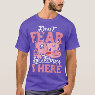 Vrees niet dat de boer hier een varkensliefhebber t-shirt