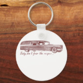 Vrees niet dat er een scherp ontwerp is sleutelhanger (Voorkant)