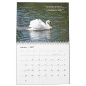 Vrees niet de Schema van de Fotokalender van Swan Kalender (Jan 2027)