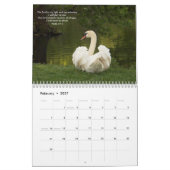 Vrees niet de Schema van de Fotokalender van Swan Kalender (Feb 2027)