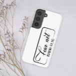 Vrees niet het moderne schrift Jesaja 41:10 Samsung Galaxy Hoesje<br><div class="desc">Een modern,  eenvoudig en praktisch Samsung hoesje.</div>
