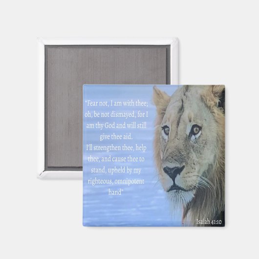 "Vrees niet, ik ben bij de Lion Magnet (Voorkant / Achterkant)