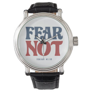 Vrees niet Jesaja 41:10 Bijbelvers Christelijk Horloge