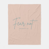 "Vrees niet." Jesaja 41:10 Fleece Deken (Voorkant)