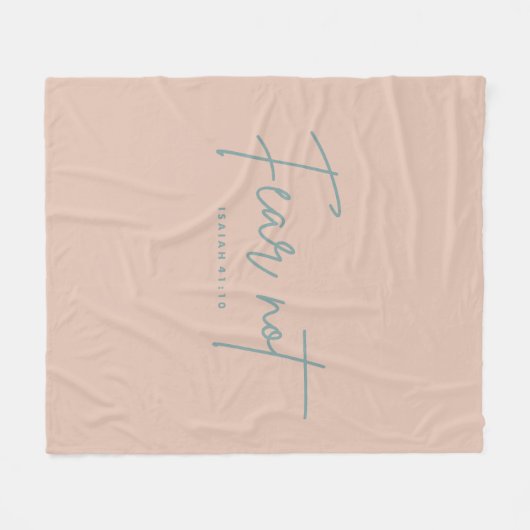 "Vrees niet." Jesaja 41:10 Fleece Deken (Voorkant (Horizontaal))