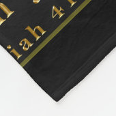 Vrees niet Jesaja 41:10 Fleece Deken (Hoek)