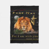 Vrees niet Jesaja 41:10 Fleece Deken (Voorkant)