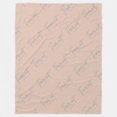 "Vrees niet." Jesaja 41:10 Fleece Deken (Voorkant)