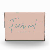 "Vrees niet." Jesaja 41:10 Fotoblokken (Voorkant)