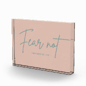 "Vrees niet." Jesaja 41:10 Fotoblokken (Rechts)
