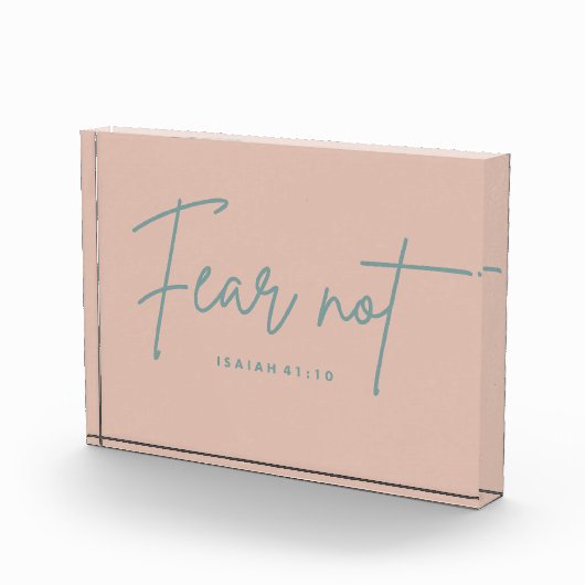 "Vrees niet." Jesaja 41:10 Fotoblokken (Rechts)