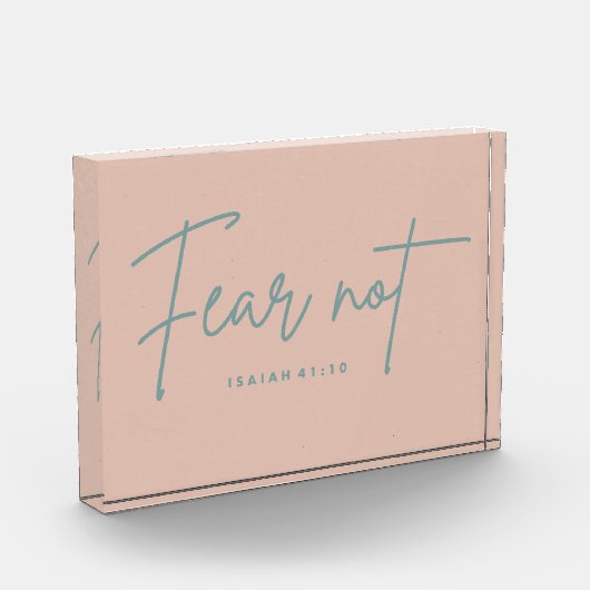 "Vrees niet." Jesaja 41:10 Fotoblokken (Links)