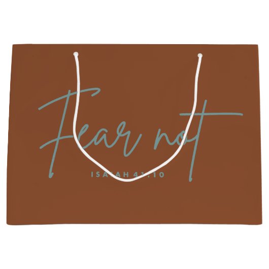 "Vrees niet." Jesaja 41:10 Groot Cadeauzakje (Voorkant)