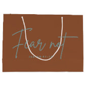 "Vrees niet." Jesaja 41:10 Groot Cadeauzakje (Achterkant)