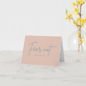 "Vrees niet." Jesaja 41:10 Kaart (Gele Bloem)