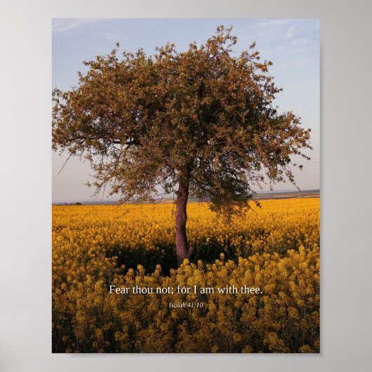 Vrees Niet — Jesaja 41:10 Kunst Poster (Voorkant)