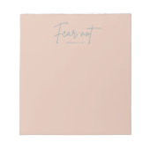 "Vrees niet." Jesaja 41:10 Notitieblok (Voorkant)