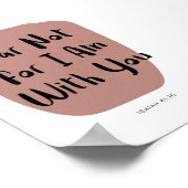 Vrees niet Jesaja 41:10 poster (Hoek)