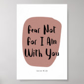 Vrees niet Jesaja 41:10 poster (Voorkant)