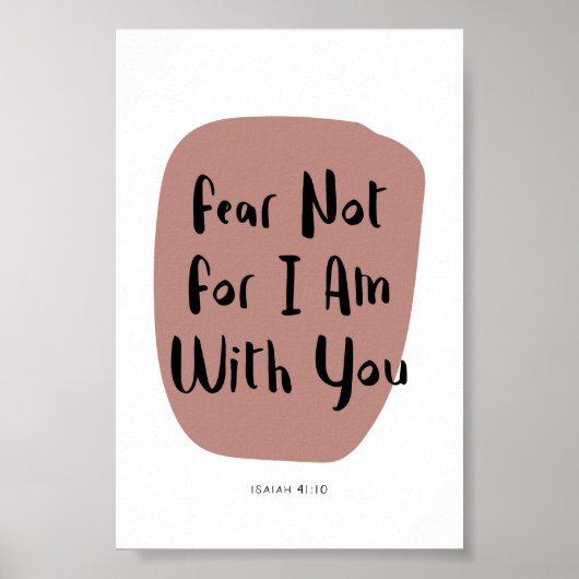 Vrees niet Jesaja 41:10 poster (Voorkant)