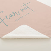 "Vrees niet." Jesaja 41:10 Sherpa Deken (3/4)