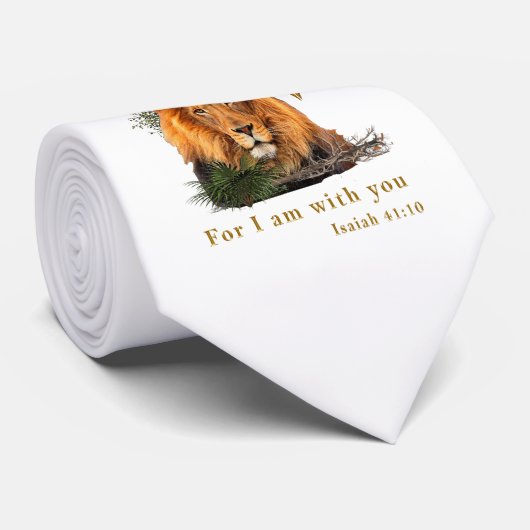 Vrees niet Jesaja 41:10 Stropdas (Opgerold)