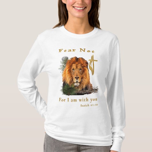 Vrees niet Jesaja 41:10 T-shirt (Voorkant)