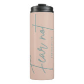 "Vrees niet." Jesaja 41:10 Thermosbeker (Voorkant)