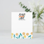 Vrees niet Jesaja Bijbelvers Inspirerend ontwerp (Staand voorkant)