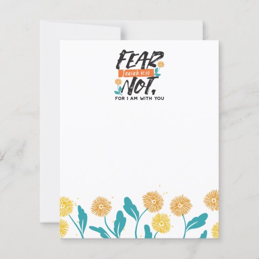 Vrees niet Jesaja Bijbelvers Inspirerend ontwerp (Voorkant)