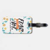 Vrees niet Jesaja Bijbelvers Inspirerend ontwerp Bagagelabel (Achterkant horizontaal)