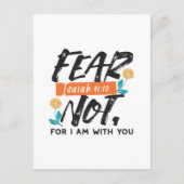 Vrees niet Jesaja Bijbelvers Inspirerend ontwerp Briefkaart (Voorkant)