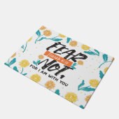 Vrees niet Jesaja Bijbelvers Inspirerend ontwerp Deurmat (Schuin)