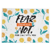 Vrees niet Jesaja Bijbelvers Inspirerend ontwerp Groot Cadeauzakje (Achterkant)